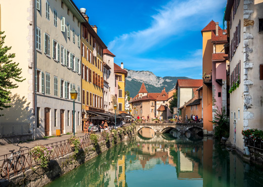 Photo de la vielle ville d'Annecy
