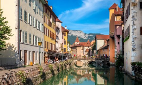 Photo de la vielle ville d'Annecy